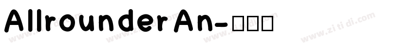 Allrounder An字体转换